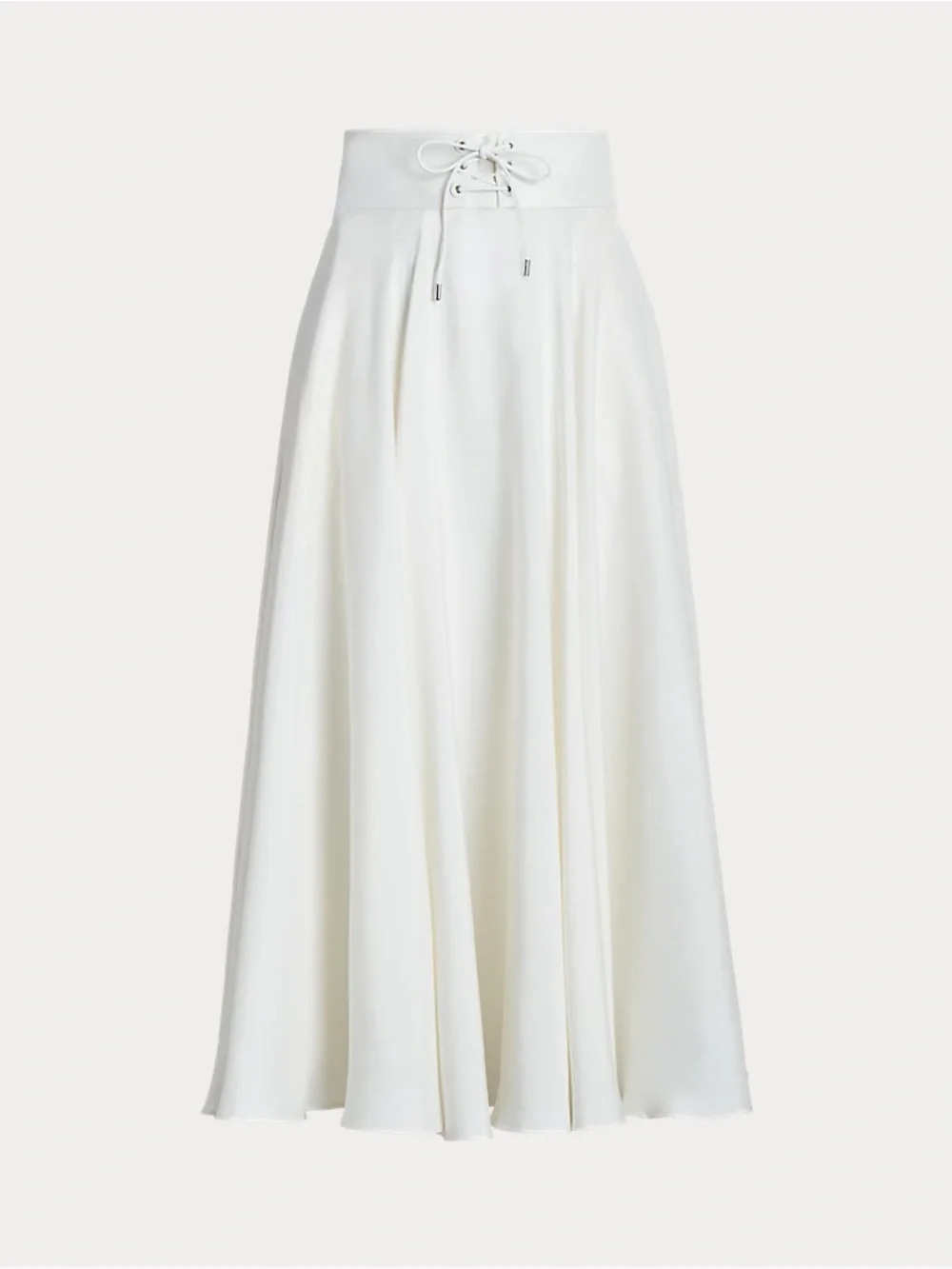 RALPH LAUREN COLLECTION ABBERTON SILK SHANTUNG SKIRT